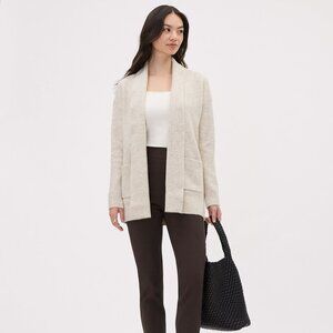 BNWT RW & CO Long-Sleeve Spongy Open Cardigan, Light moonbeam mix